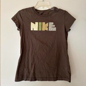 Vintage Nike Brown Graphic Tee